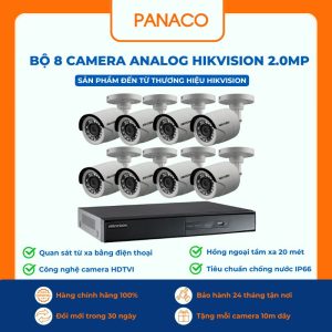 bộ 8 Camera Analog Hikvision 2.0MP