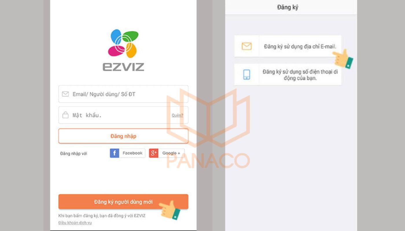 Cách cài đặt camera Ezviz trên điện thoại - Đăng ký tài khoản