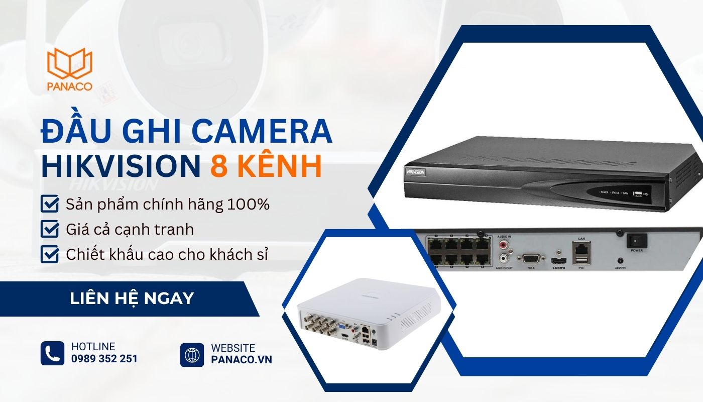 phân phối đầu ghi hình camera IP 8 kênh Hikvision chính hãng