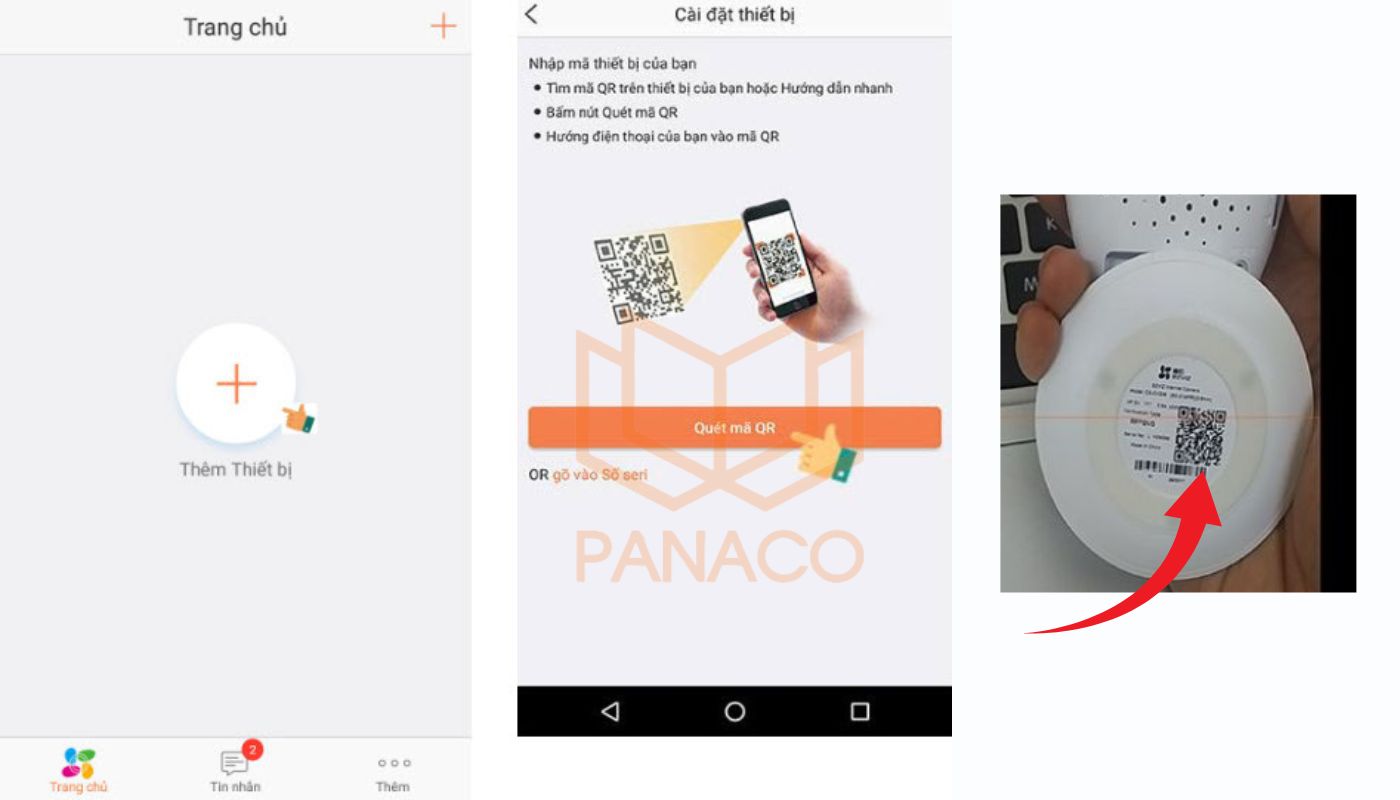 Cách cài đặt camera Ezviz - Quét mã QR kết nối
