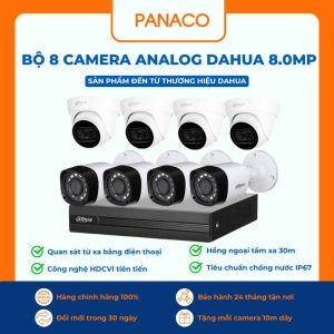 Bộ 8 camera analog dahua 8.0mp