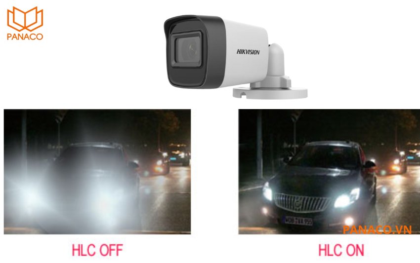 Camera DS-2CE16D0T-EXIPF trang bị công nghệ HLC