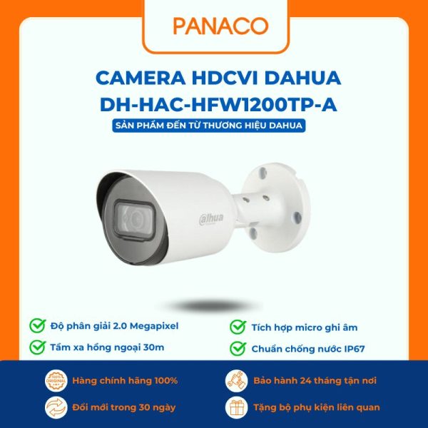 Camera HDCVI Dahua DH-HAC-HFW1200TP-A