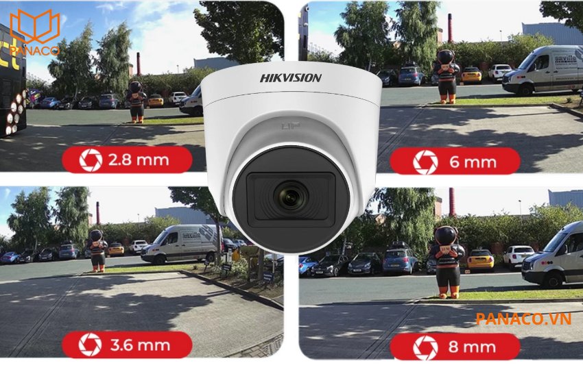 Camera Hikvision được trang bị đa dạng ống kính