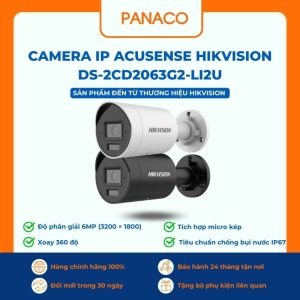 Camera IP Acusense Hikvision DS-2CD2063G2-LI2U