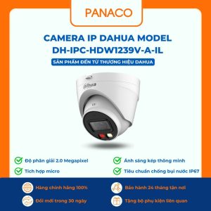 Camera IP Dahua DH-IPC-HDW1239V-A-IL