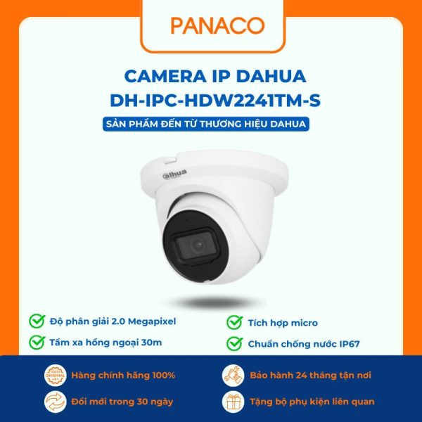 Camera IP Dahua DH-IPC-HDW2241TM-S