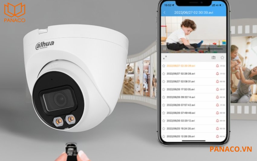 Camera IP Dahua hỗ trợ khe cắm thẻ nhớ 256GB