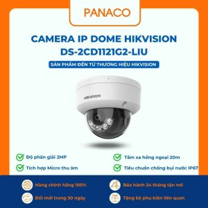 Camera IP Dome Hikvision DS-2CD1121G2-LIU