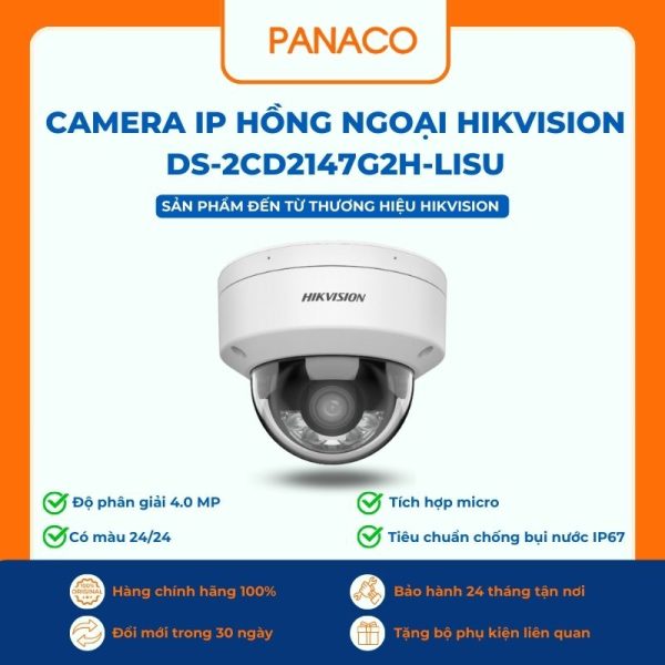Camera IP hồng ngoại Hikvision DS-2CD2147G2H-LISU