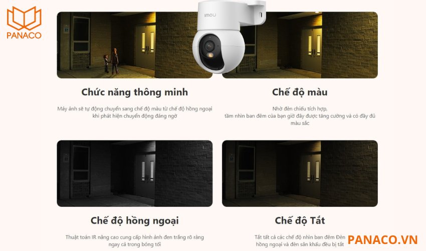 Camera imou IPC-K2MP-3H0WE trang bị 4 chế độ ban đêm