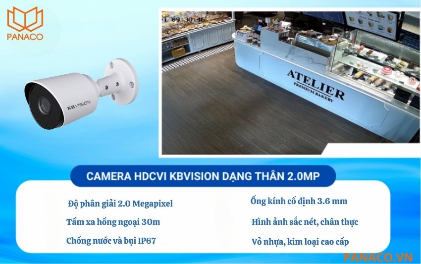 Camera thân Analog Kbvision