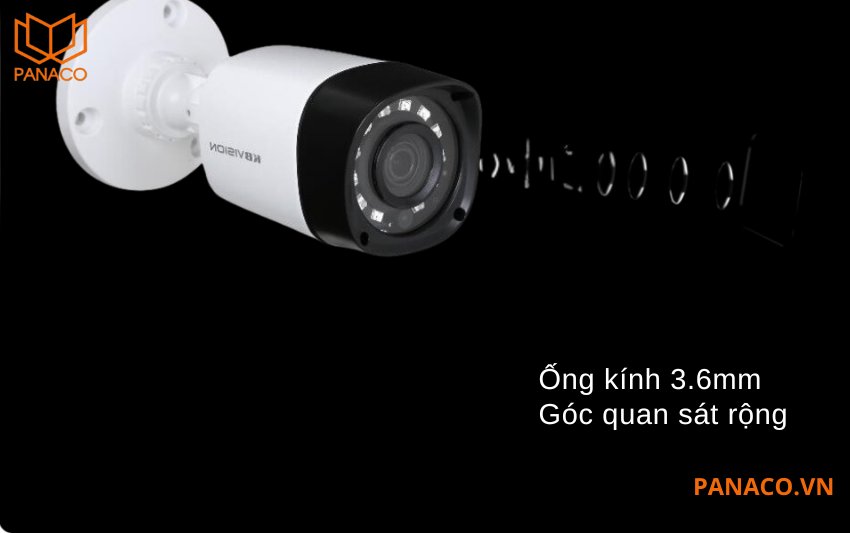 Camera thân trụ có góc quan sát rộng