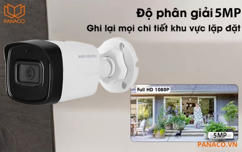 Camera thân trụ ghi hình ảnh sắc nét