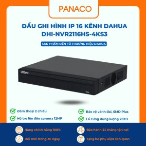 Đầu ghi hình IP 16 kênh dahua DHI-NVR2116HS-4KS3