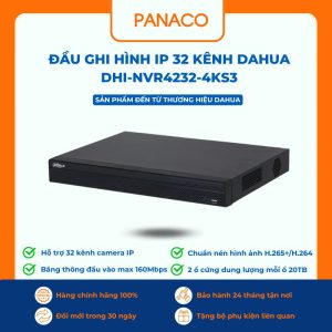 Đầu ghi hình IP 32 kênh dahua DHI-NVR4232-4KS3