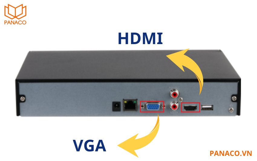 Hỗ trợ hai chuẩn tín hiệu ngõ ra phổ biến là HDMI và VGA