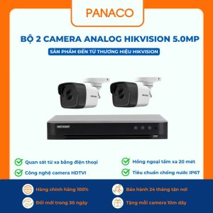 bộ 2 Camera Analog Hikvision 5MP