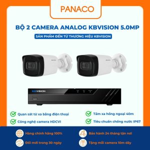 bộ 2 Camera Analog KBVISION 5MP