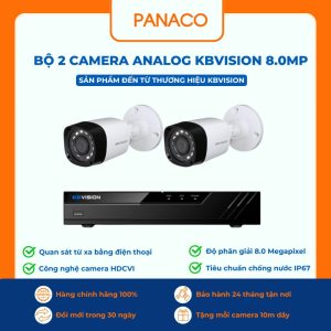 bộ 2 Camera Analog KBVISION 8MP