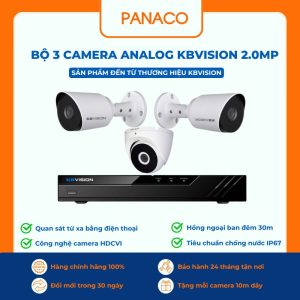 bộ 3 Camera Analog KBVISION 2MP