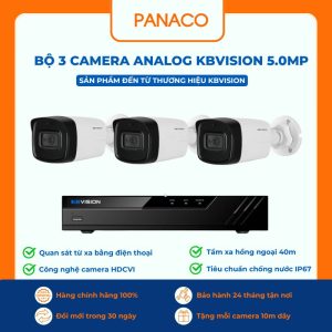 bộ 3 Camera Analog KBVISION 5MP