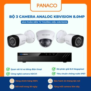 bộ 3 Camera Analog KBVISION 8MP