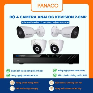 bộ 4 Camera Analog KBVISION 2MP