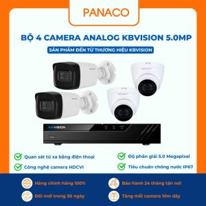 bộ 4 Camera Analog KBVISION 5MP