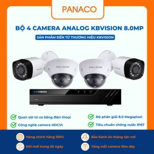 bộ 4 Camera Analog KBVISION 8MP