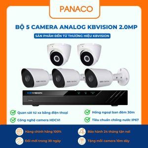 bộ 5 Camera Analog KBVISION 2MP