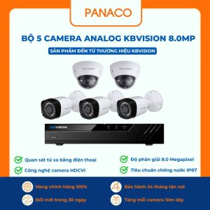 bộ 5 Camera Analog KBVISION 8MP