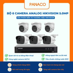 bộ 6 Camera Analog Hikvision 5MP