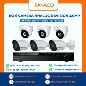 bộ 6 Camera Analog KBVISION 2MP