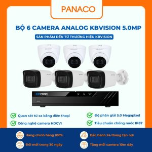 bộ 6 Camera Analog KBVISION 5MP