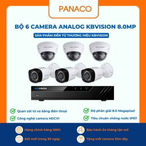 bộ 6 Camera Analog KBVISION 8MP