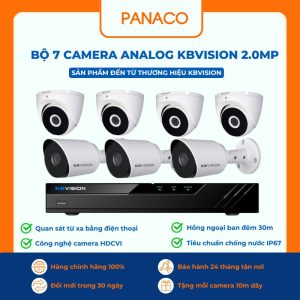 bộ 7 Camera Analog KBVISION 2MP