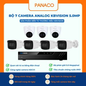 bộ 7 Camera Analog KBVISION 5MP