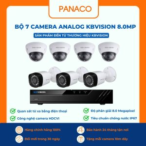 bộ 7 Camera Analog KBVISION 8MP