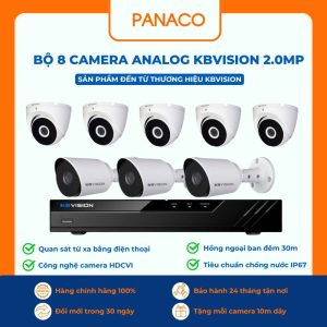 bộ 8 Camera Analog KBVISION 2MP