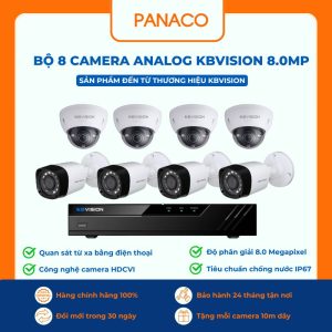 bộ 8 Camera Analog KBVISION 8MP