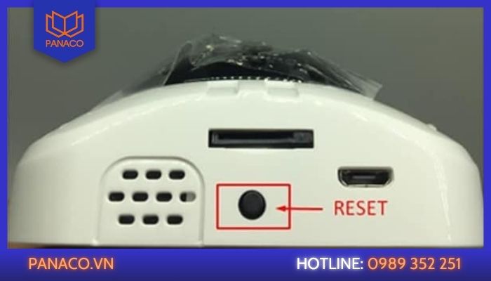 Xác định vị trí nút reset trên camera Yoosee để khôi phục cài đặt gốc