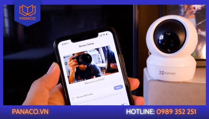 Sử dụng ứng dụng Ezviz để kết nối camera và theo dõi mọi lúc, mọi nơi