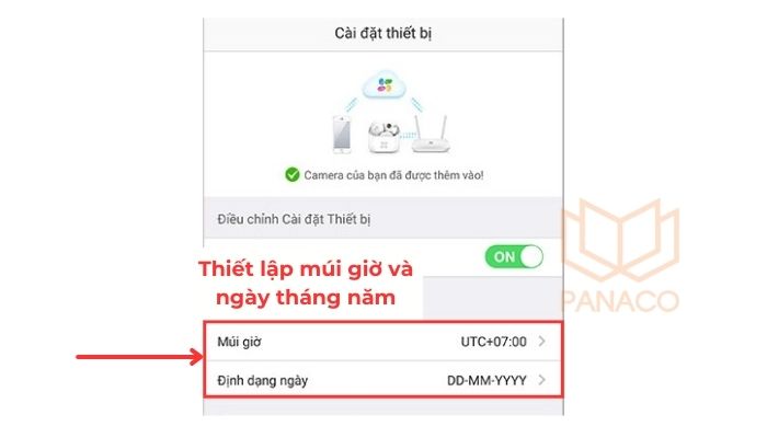 Tiến hành định dạng ngày và múi giờ chính xác để hoàn tất quá trình reset camera.