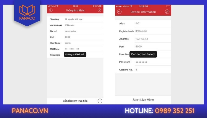 Những lỗi thường gặp phải khi cài đặt camera ip Hikvision trên điện thoại