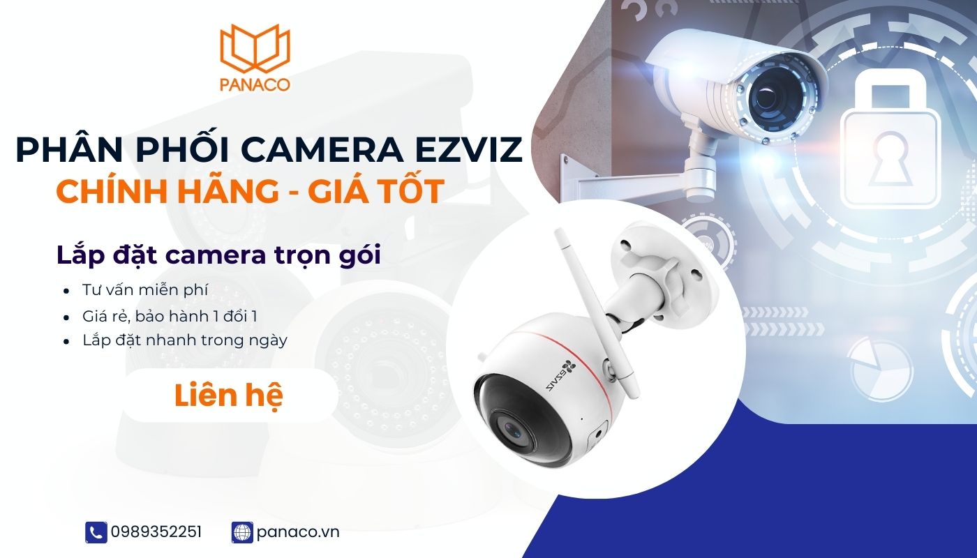 Đảm bảo an ninh với camera Ezviz chính hãng từ PANACO