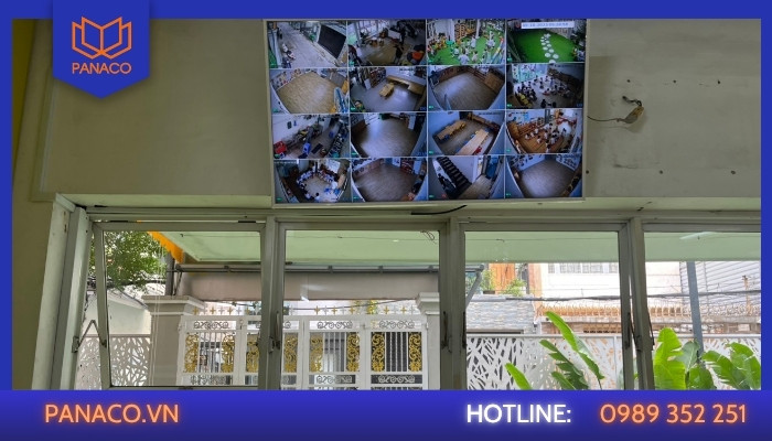 Ban giám hiệu có thể theo dõi tình hình trực tiếp trên tivi