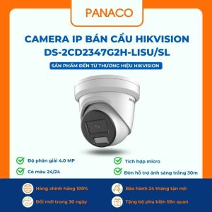 Camera IP bán cầu Hikvision DS-2CD2347G2H-LISU/SL