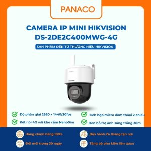 Camera IP mini Hikvision DS-2DE2C400MWG-4G