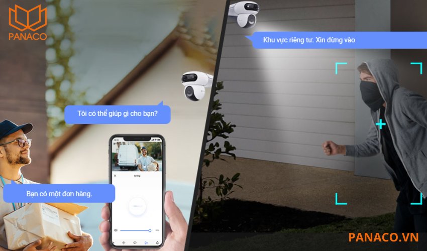 Camera giám sát hỗ trợ đàm thoại hai chiều
